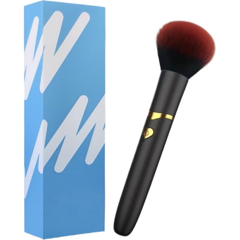 Electric makeup brush, foundation blending brush, massage and vibrating powder and blush brush, facial makeup beauty tool.